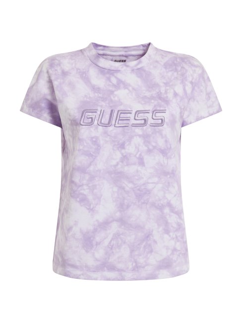 Tee Shirt Tie And Dye Violet Guess