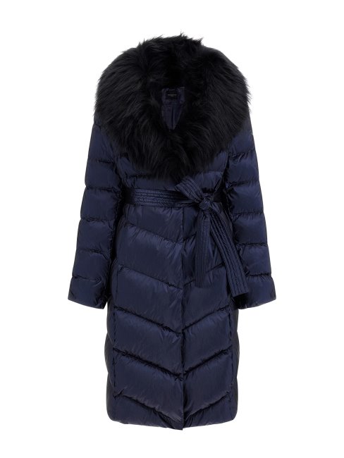 Guess Marciano Longue Doudoune Bleu