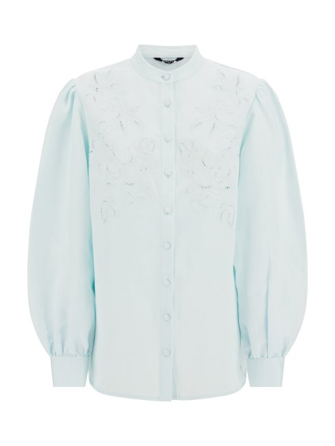 Chemise Brodée Marciano Guess Bleu Clair