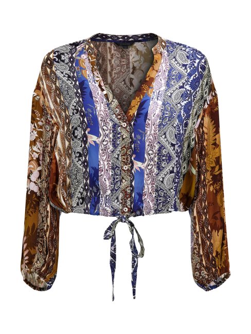 Chemisier Court à Motif Multicolore Guess