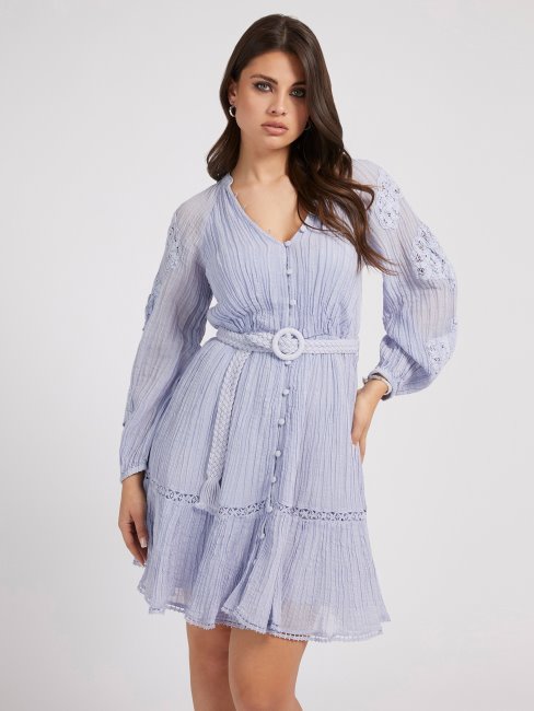 Robe Brodée Lilas Guess