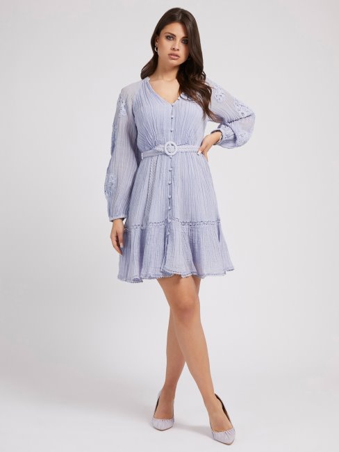 Robe Brodée Lilas Guess