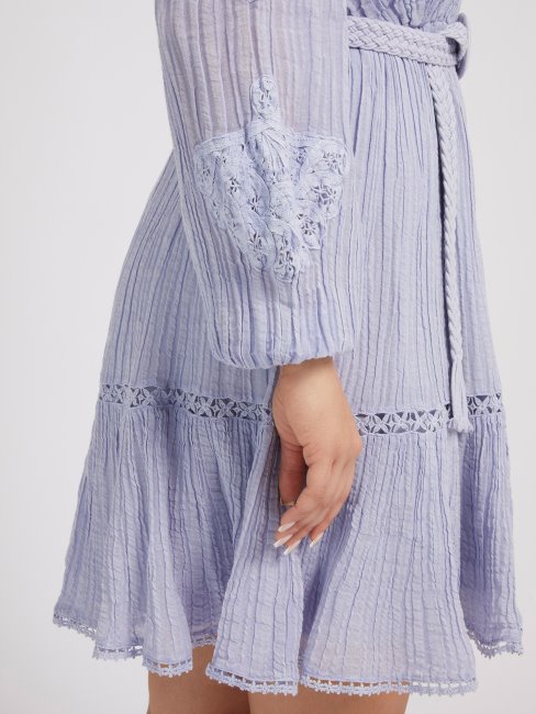 Robe Brodée Lilas Guess