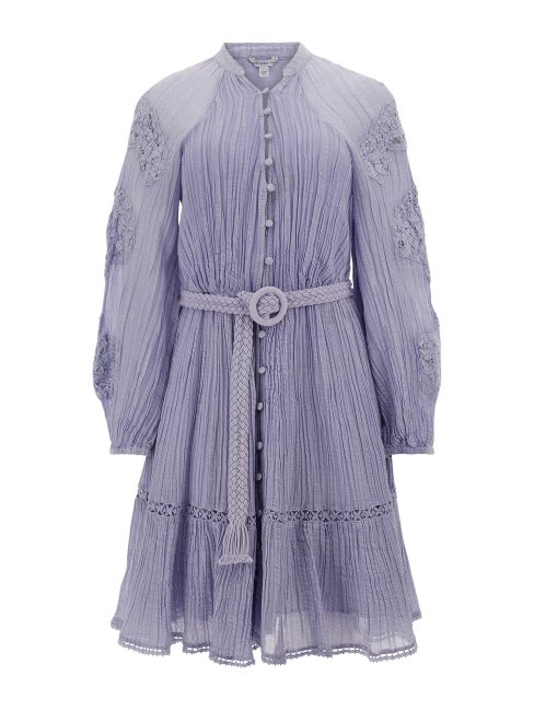 Robe Brodée Lilas Guess