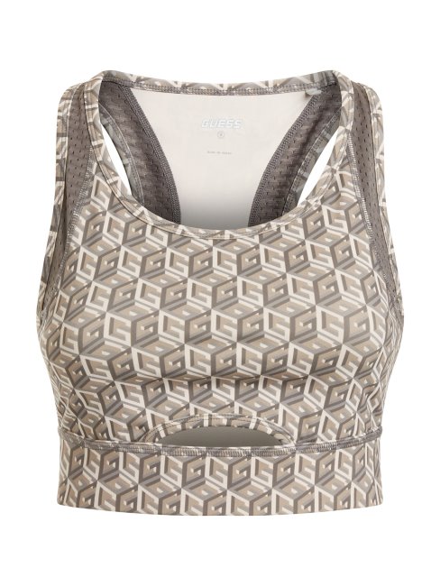 Logo Soutien-gorge Actif All Over Guess Gris