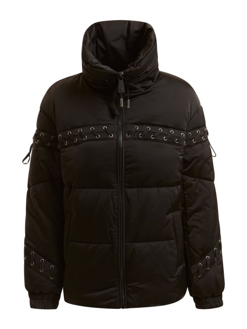Veste Matelassée à Lacets Noir Guess