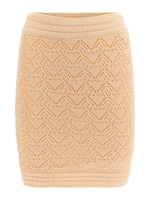 Jupe En Viscose Mélangée Rose Guess Marciano