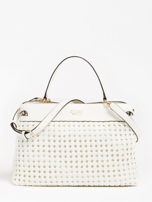 Sac à Main Tressé Sicilia Blanc Guess