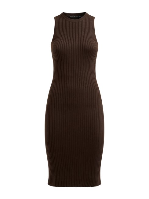 Robe Pull Guess Marron Coupe Galbante