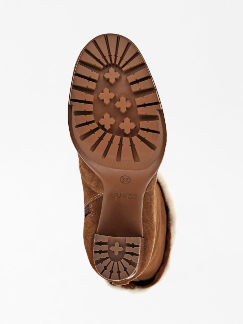 Bottes Timoty En Fausse Fourrure Marron Guess