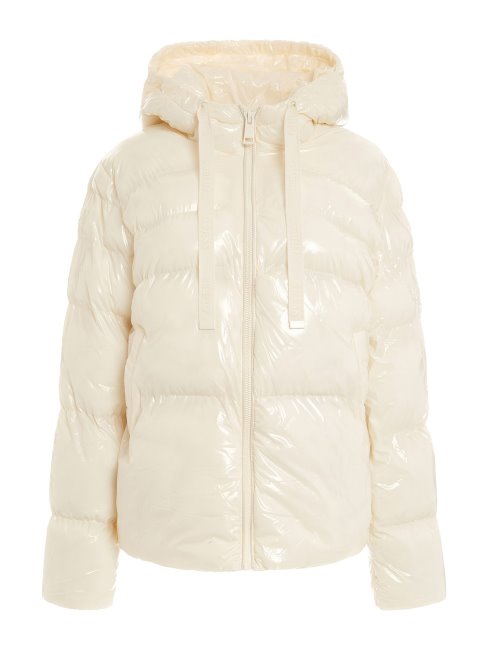 Doudoune En Nylon Brillant Guess Blanc
