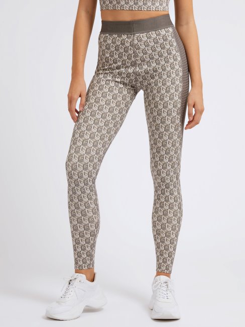 Legging Logo All Over Gris Guess