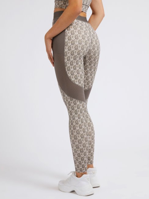 Legging Logo All Over Gris Guess