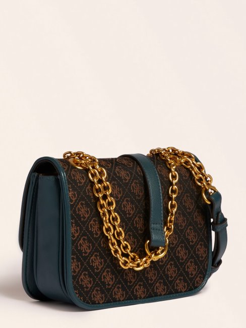 Sac Bandoulière Guess Bleu Aileen 4g Logo