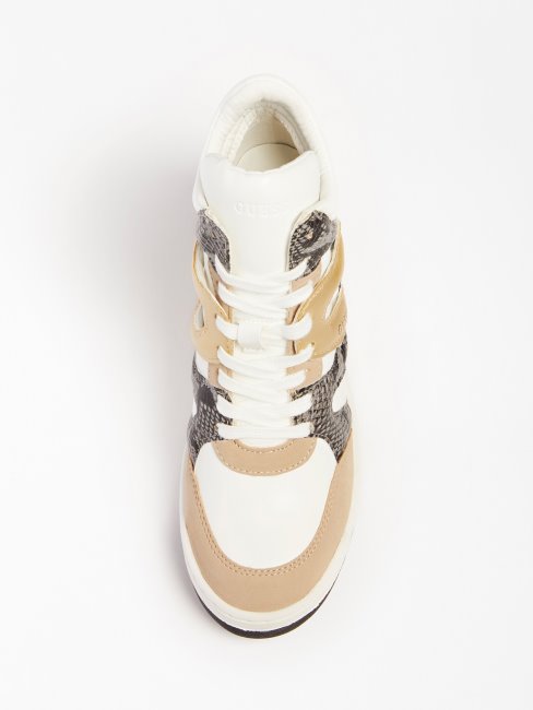 Paniers Lisa Compensées Guess Blanc