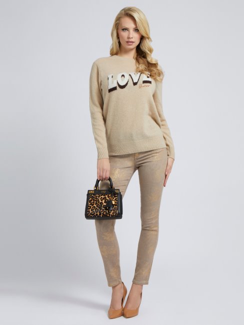 Guess Pull En Cachemire Beige