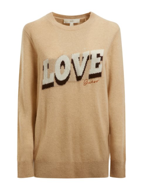 Guess Pull En Cachemire Beige