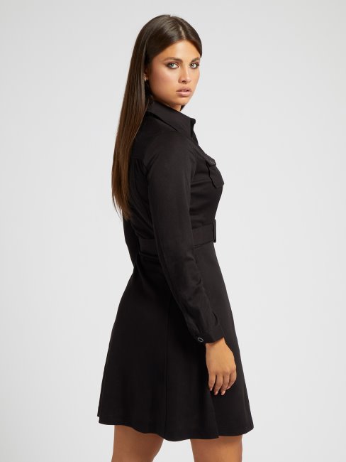 Robe Chemisier Noire Guess