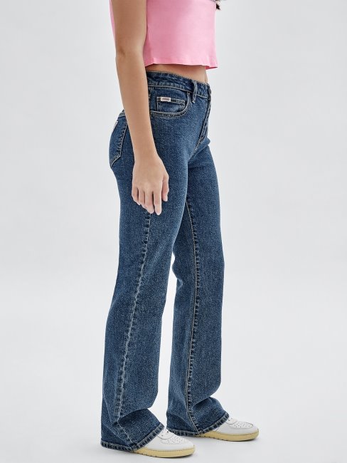 Guess Bleu Pantalon En Jean Coupé Décontractée Nouvelle Tendance