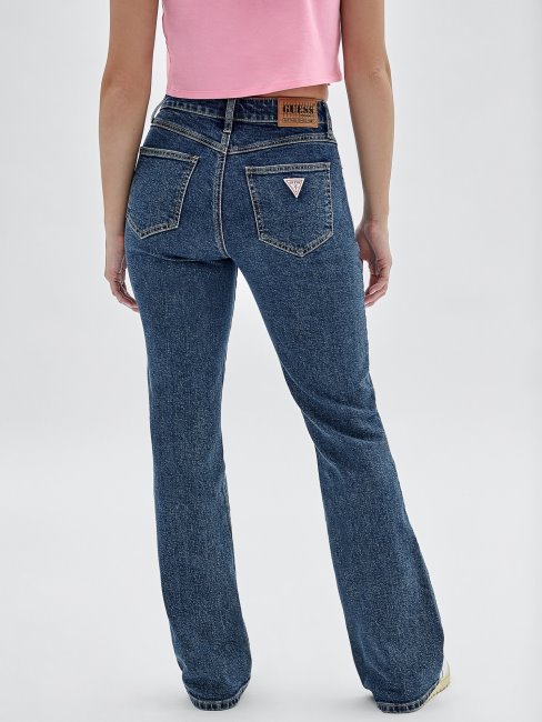 Guess Bleu Pantalon En Jean Coupé Décontractée Nouvelle Tendance