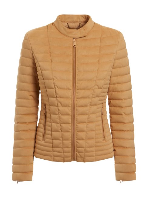 Guess Matelassé En Simili Daim Beige