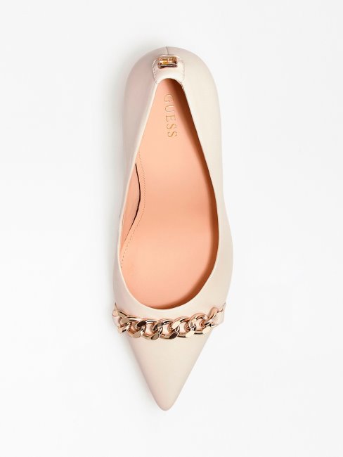 Escarpins Pinta En Cuir Véritable Blanc Multi Guess