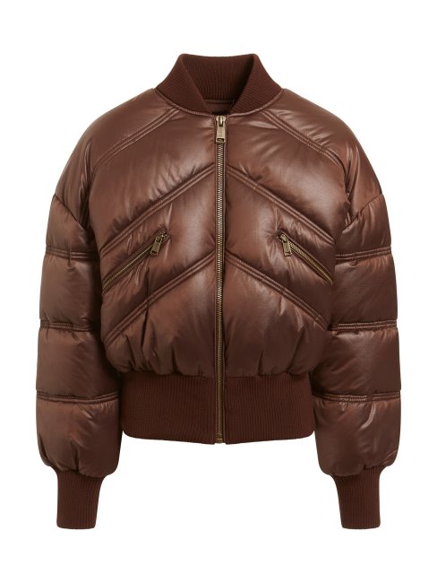 Bombardier Cuir Similaire Guess Marron