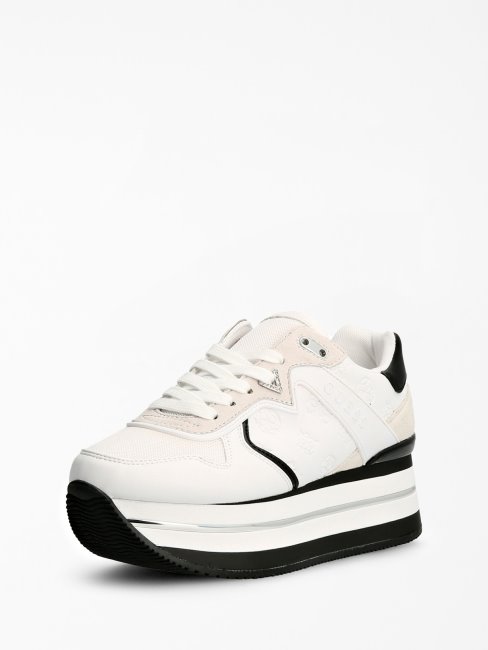 Guess Harinna Logo Chaussure De Course Blanc