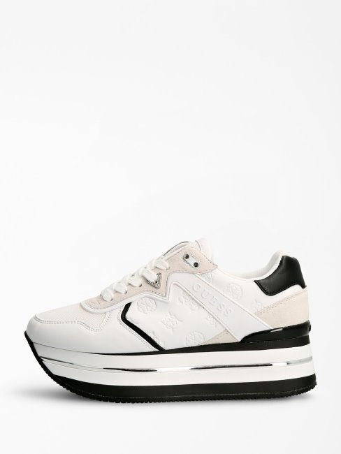 Guess Harinna Logo Chaussure De Course Blanc