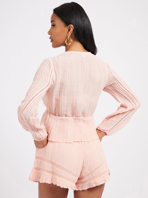 Chemisier Plissé Rose Guess