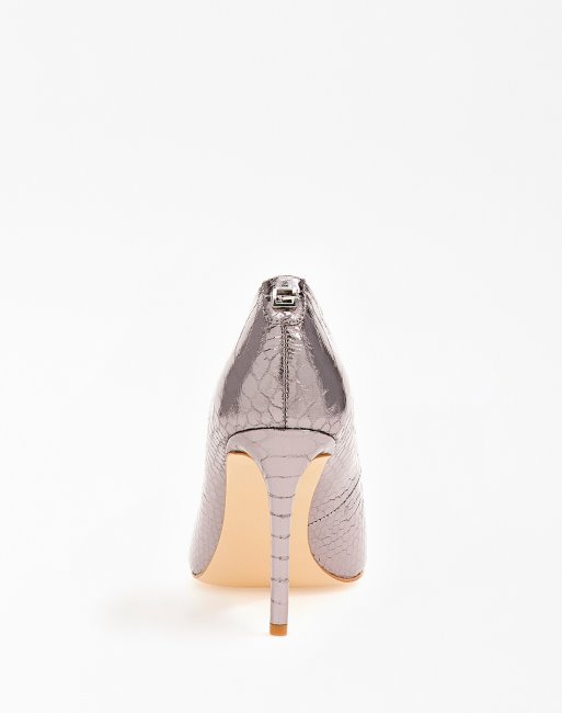 Escarpins Piera Métallisés Argent Guess
