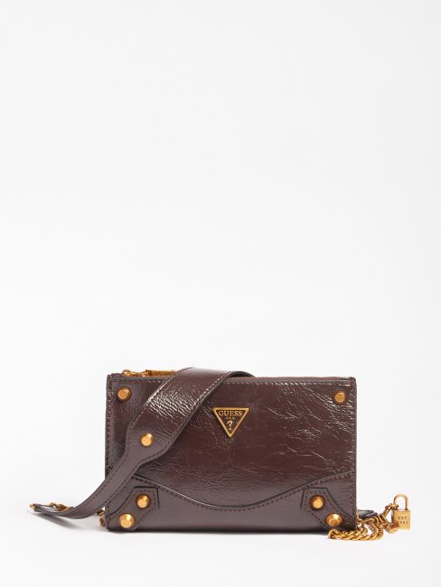 Amantea Charm Mini Sac à Bandoulière Marron Guess