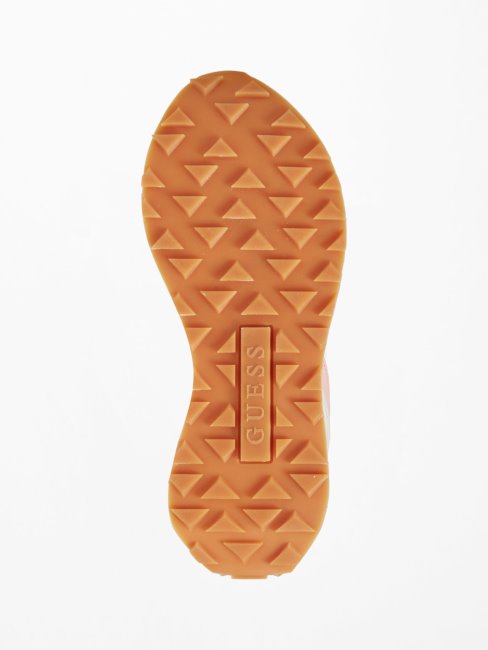 Chaussure De Running En Cuir Mixte Luchia Multi Rose Guess