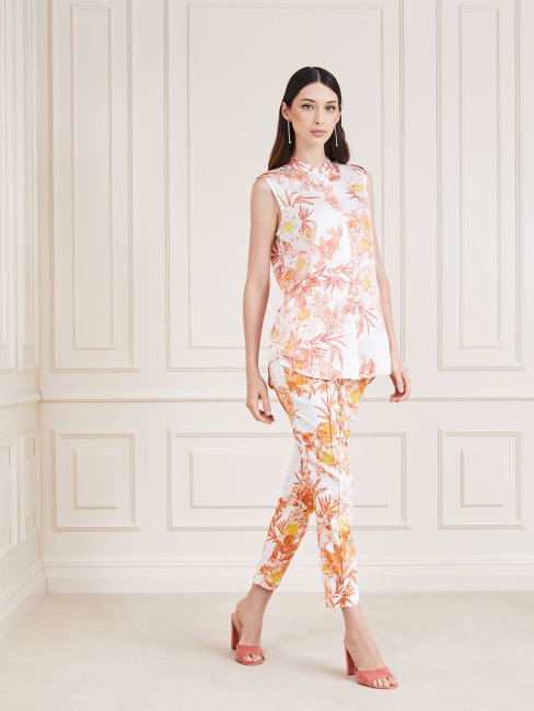 Guess Marciano Chemise Imprimée Orange