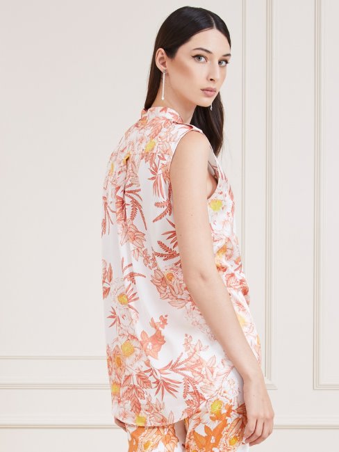 Guess Marciano Chemise Imprimée Orange