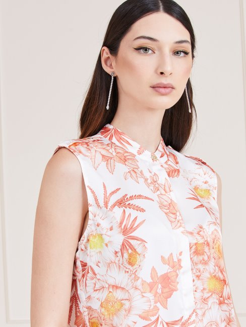 Guess Marciano Chemise Imprimée Orange