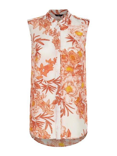 Guess Marciano Chemise Imprimée Orange