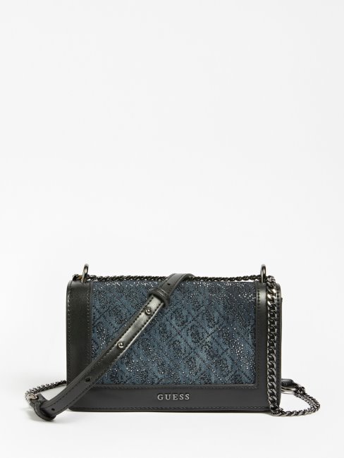 Sac Bandoulière Logo Brilla 4g Guess Noir