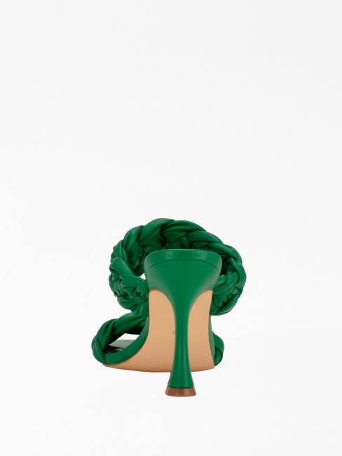 Harlie Mules à Talons Tressées Guess Vert