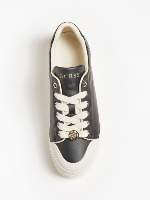 Guess Lullu Paniers En Similicuir Noir