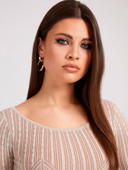 Robe Pull Moulante Blanche Guess