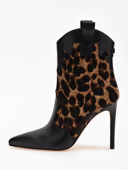 Bottines Breann En Véritable Cuir Guess Animalier