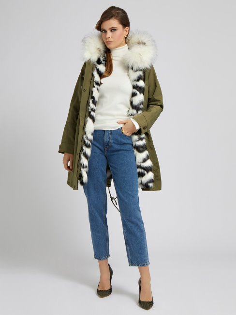 Guess Parka Transformable 3 En 1 Vert