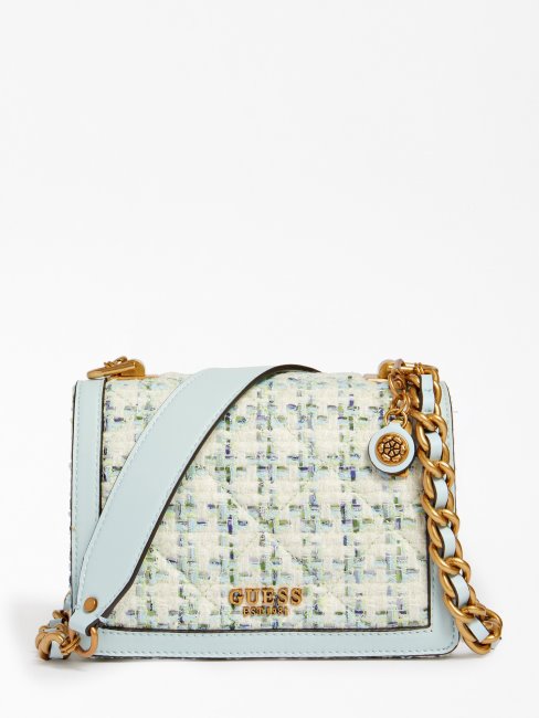 Mini Sac à Bandoulière Abey Bleu Clair Guess