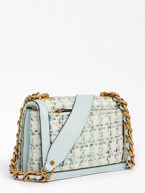 Mini Sac à Bandoulière Abey Bleu Clair Guess