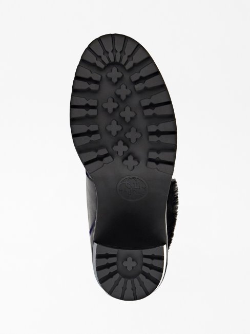 Guess Bottes Galway En Fausse Fourrure Noir