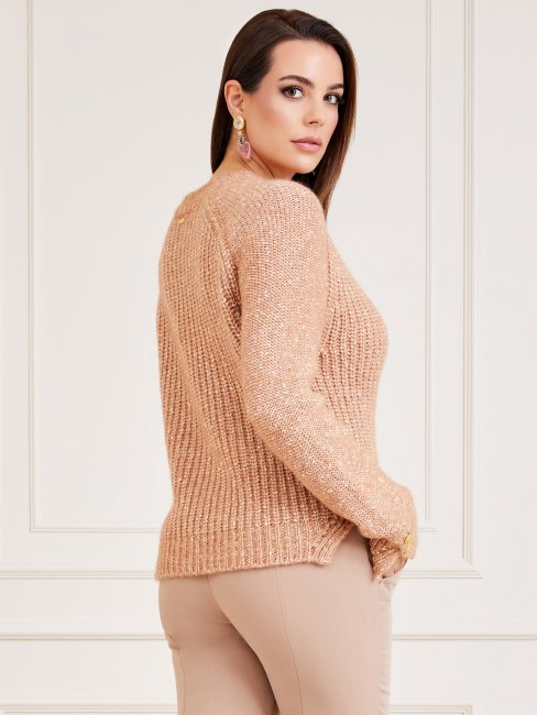 Pull Col Rond Marciano Beige Guess