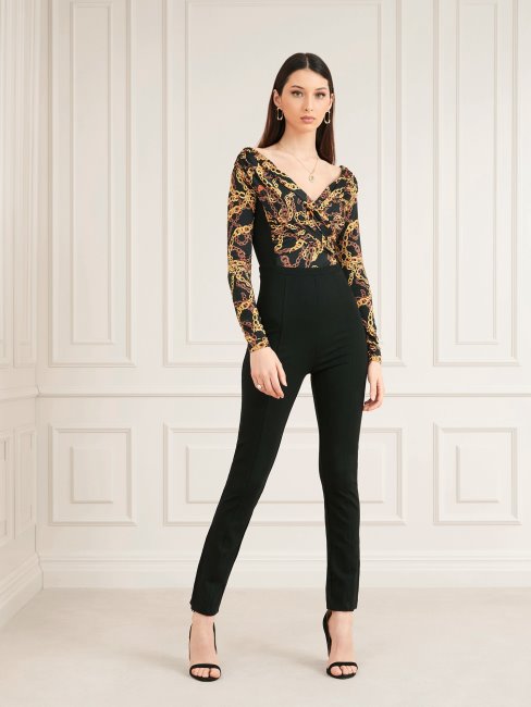 Combinaison Noire Imprimé Chaîne Marciano Guess