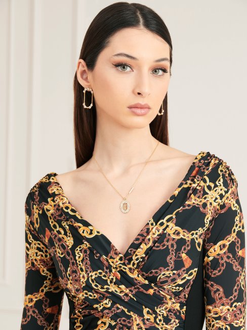 Combinaison Noire Imprimé Chaîne Marciano Guess