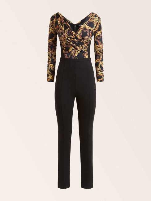 Combinaison Noire Imprimé Chaîne Marciano Guess